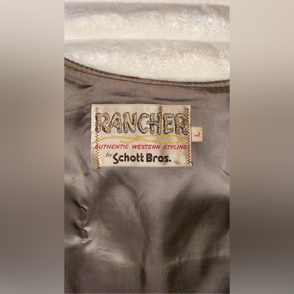 VTG Schott Leather Gilet Women’s Size Large 70s Suede Vest Rancher Brown… - Picture 8 of 11